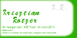 krisztian rotzer business card